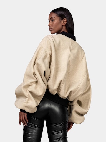 Made By Society Between-Season Jacket 'CARBON STRIKE Jacket - J27162' in Beige: front