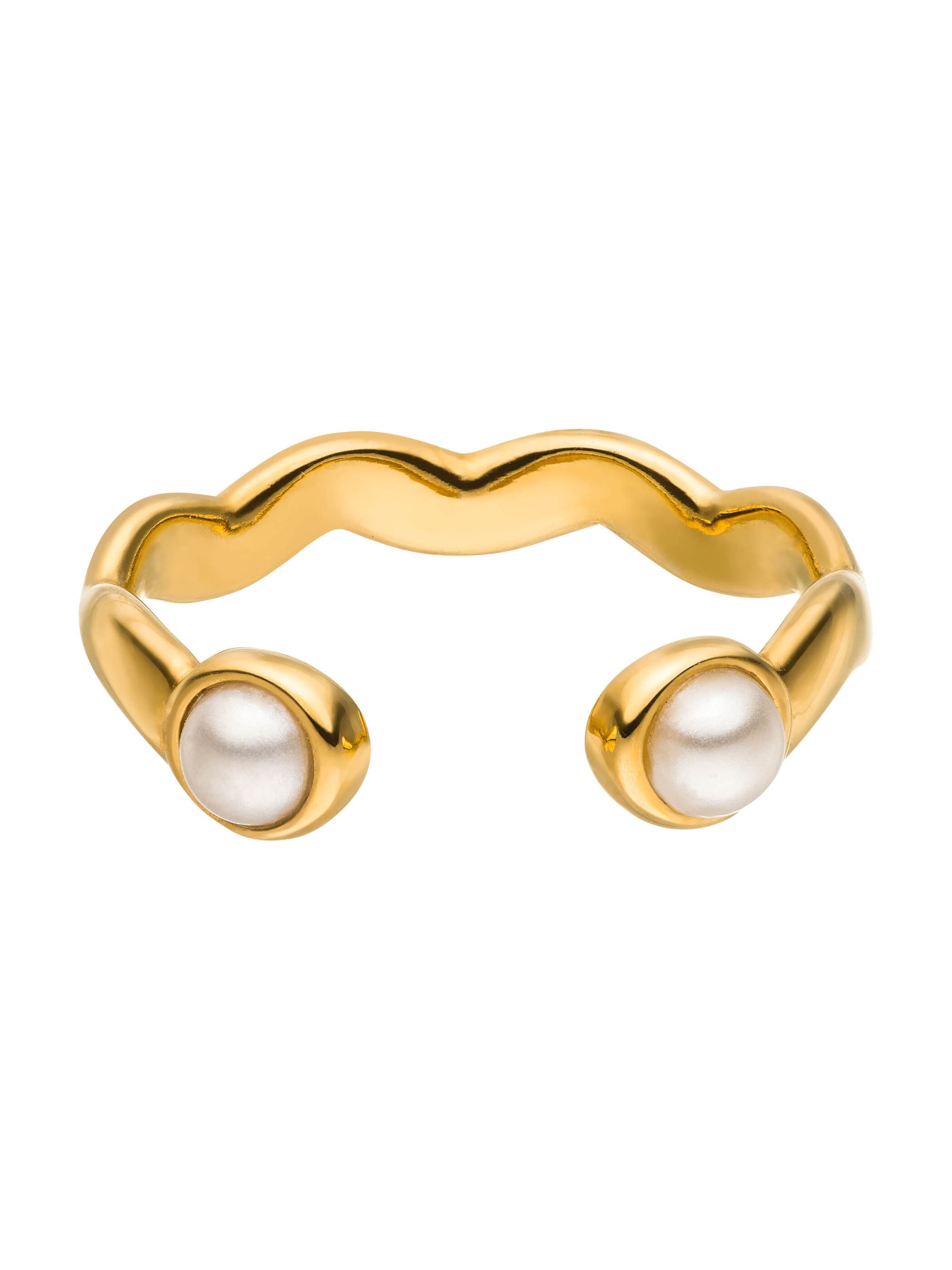 PURELEI Ring 'Dewdrop' in Gold: Vorderseite