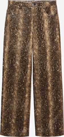 Loosefit Pantaloni 'KIM' di MANGO in marrone: frontale