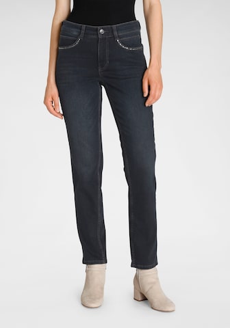MAC Slim fit Jeans 'Angela' in Black: front