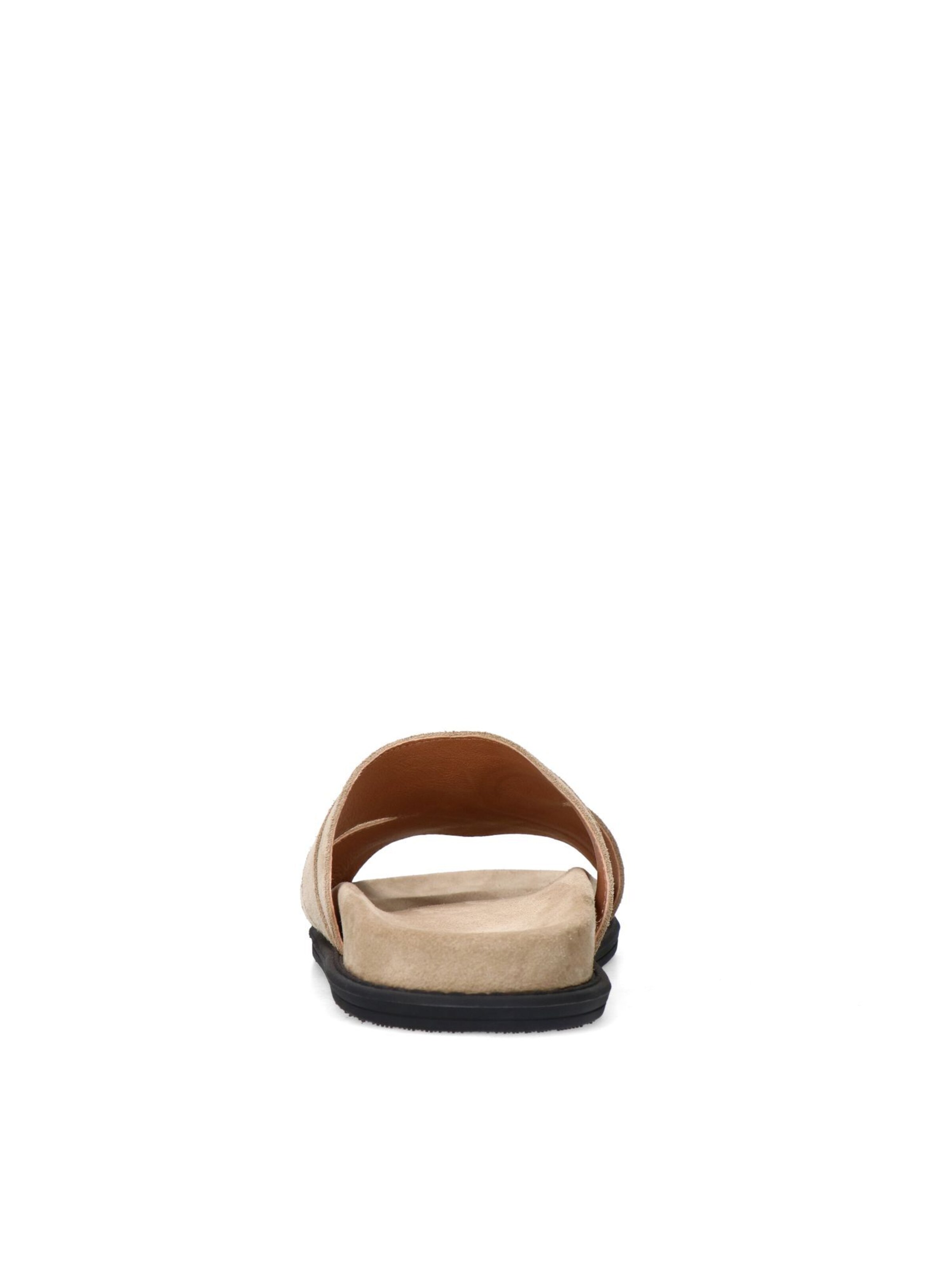 MANFIELD Pantolette in Beige