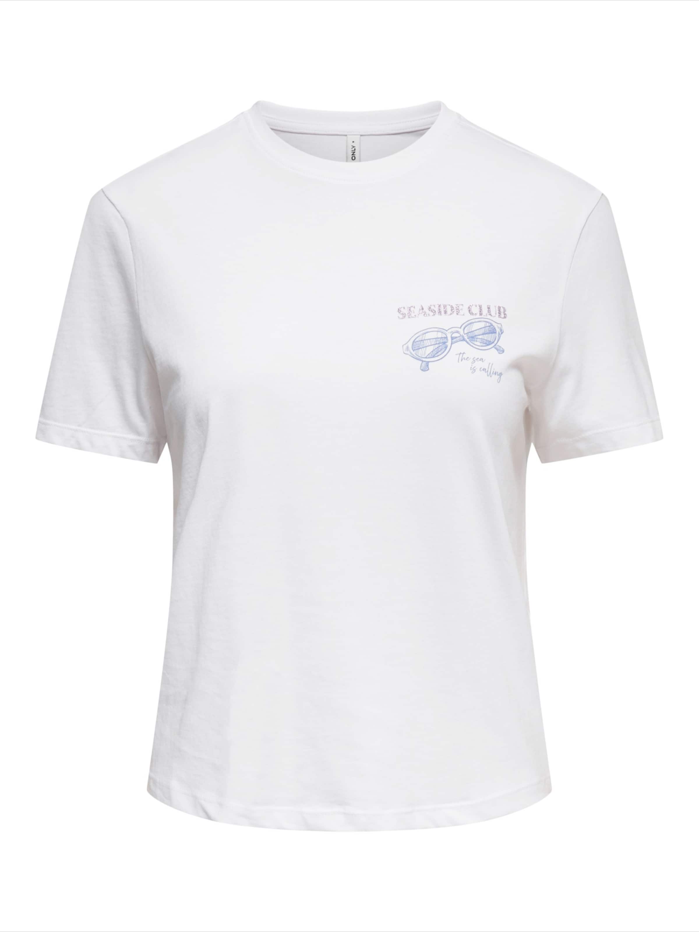 ONLY Shirt 'ONLDINA' in Wit: voorkant