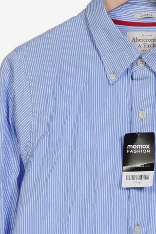 Abercrombie & Fitch Button Up Shirt in XXL in Blue
