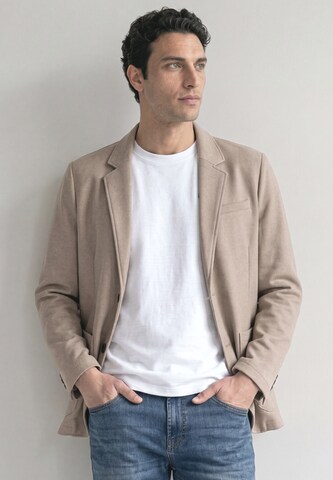Street One MEN Regular fit Business Blazer in Beige: front