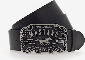 Ceinture MUSTANG en noir : devant