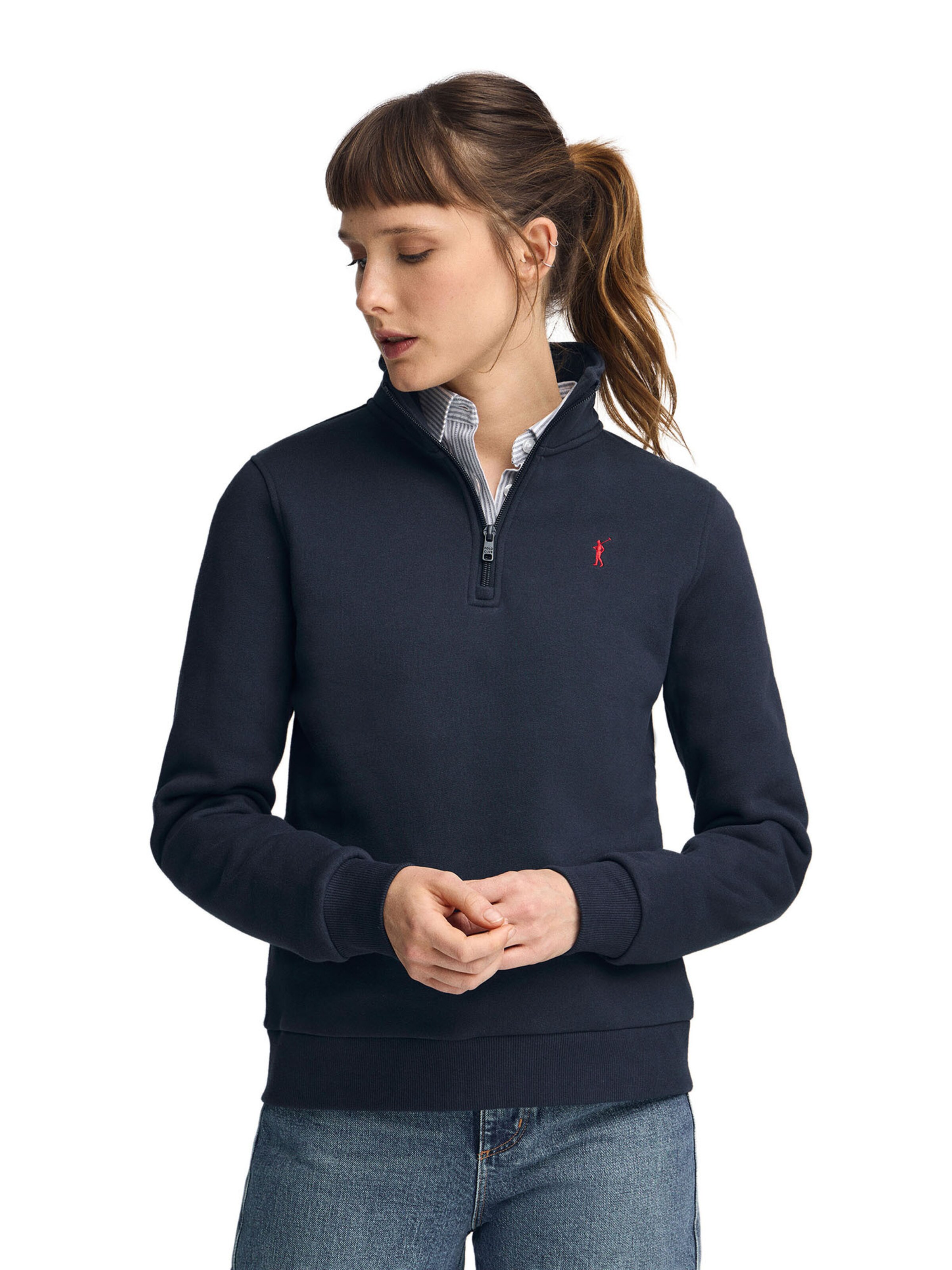 Polo Club Sweatshirt in Blue: front