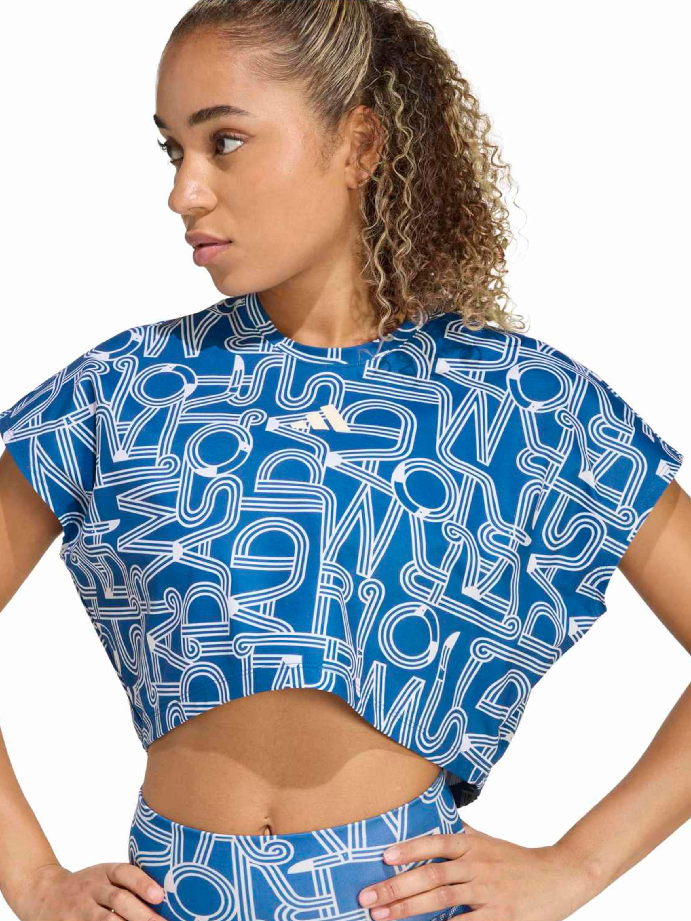 ADIDAS PERFORMANCE Λειτουργικό μπλουζάκι 'FARM' σε μπλε