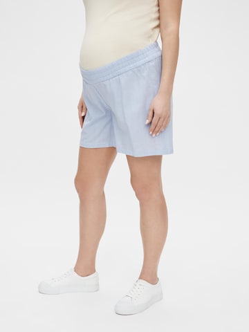 MAMALICIOUS Regular Pants 'Ava' in Blue: front