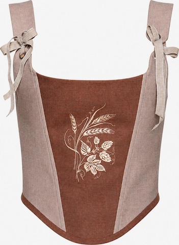 Corsetto 'Golden Wheat Corset' di VIADALINNO in marrone: frontale