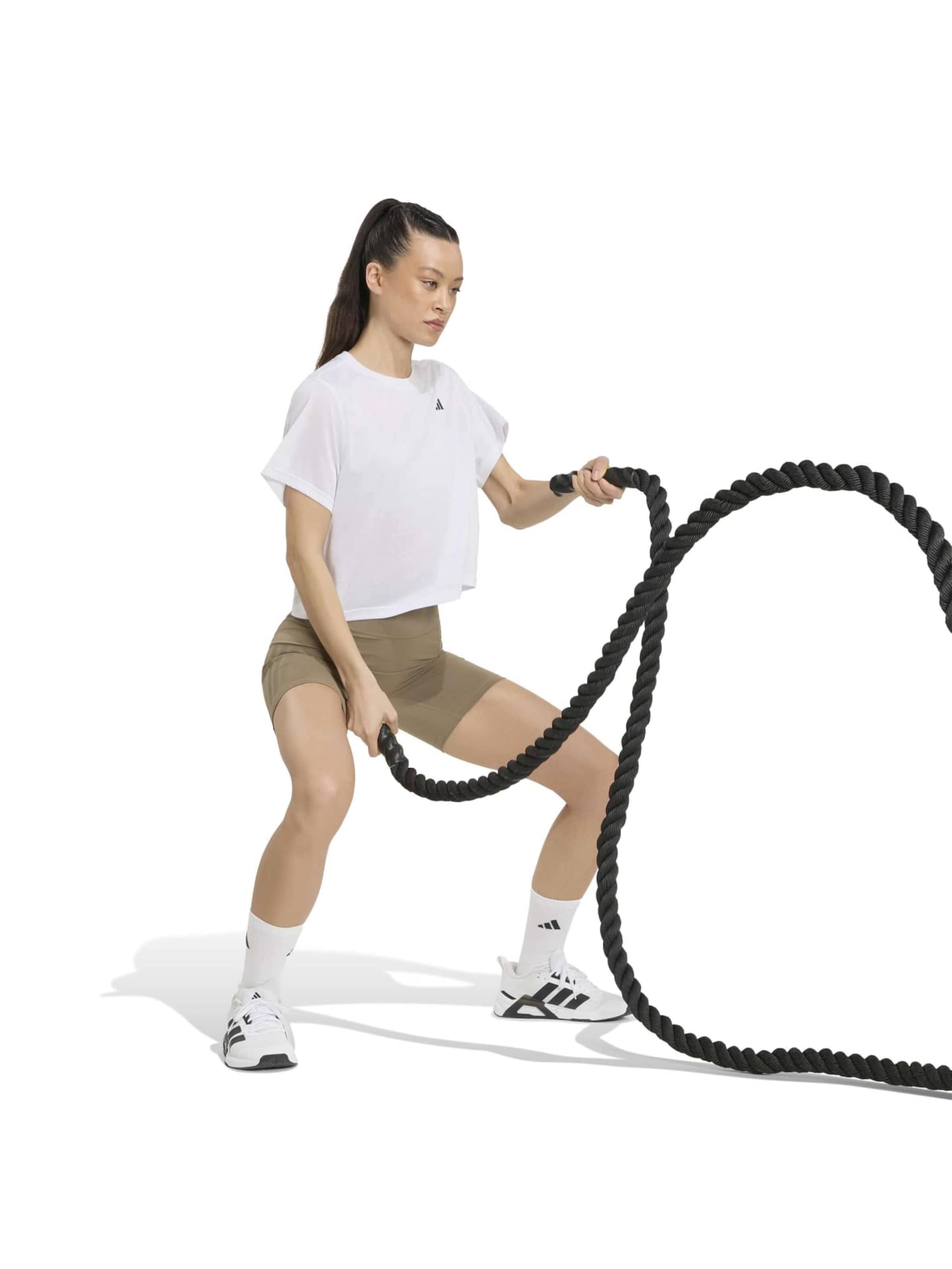 T-shirt fonctionnel 'PWR ESS' ADIDAS PERFORMANCE en blanc