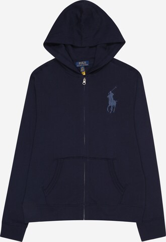 Polo Ralph Lauren Zip-Up Hoodie in Blue: front