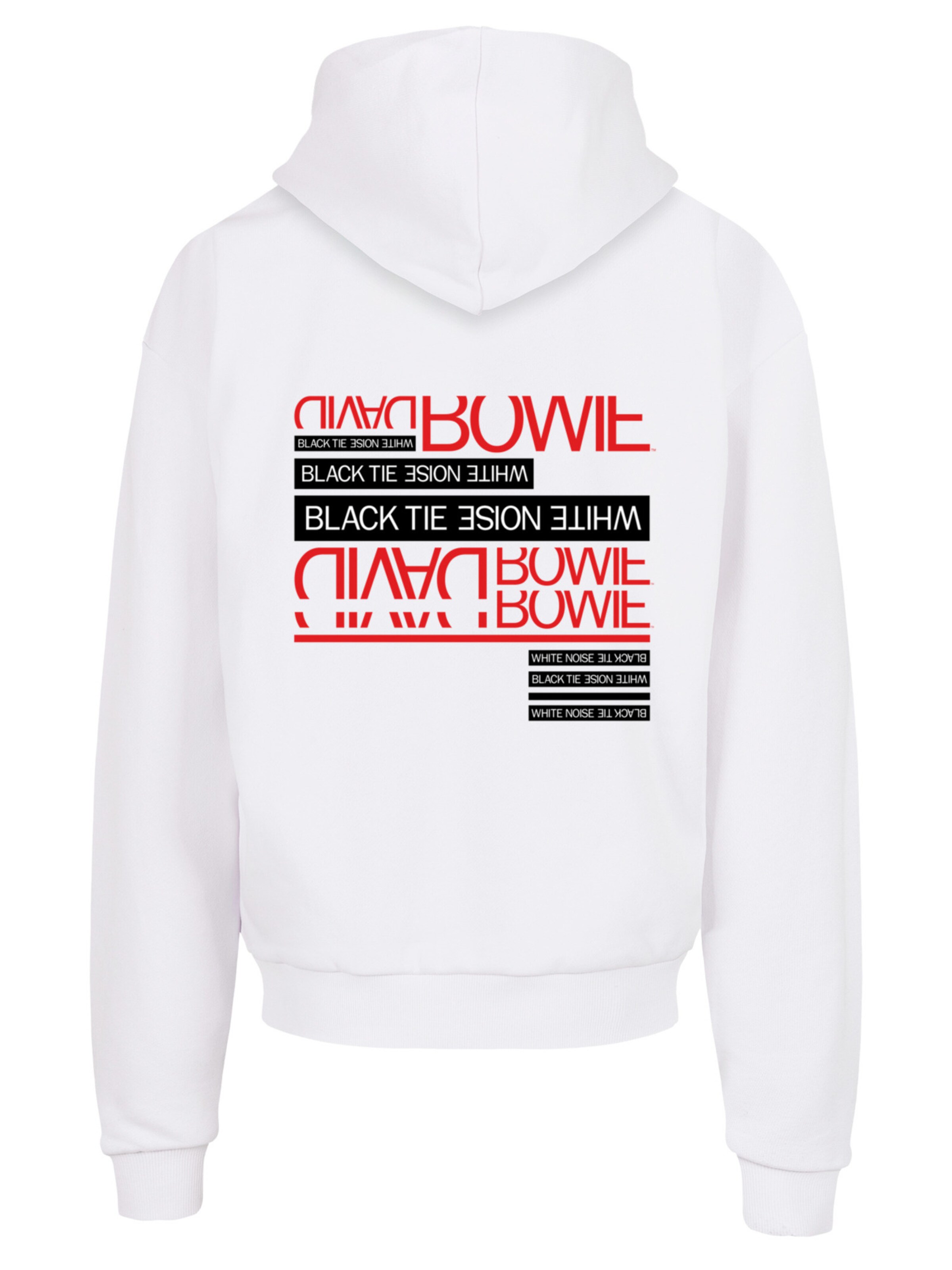 F4NT4STIC Sweatshirt 'David Bowie' in Weiß: Vorderseite