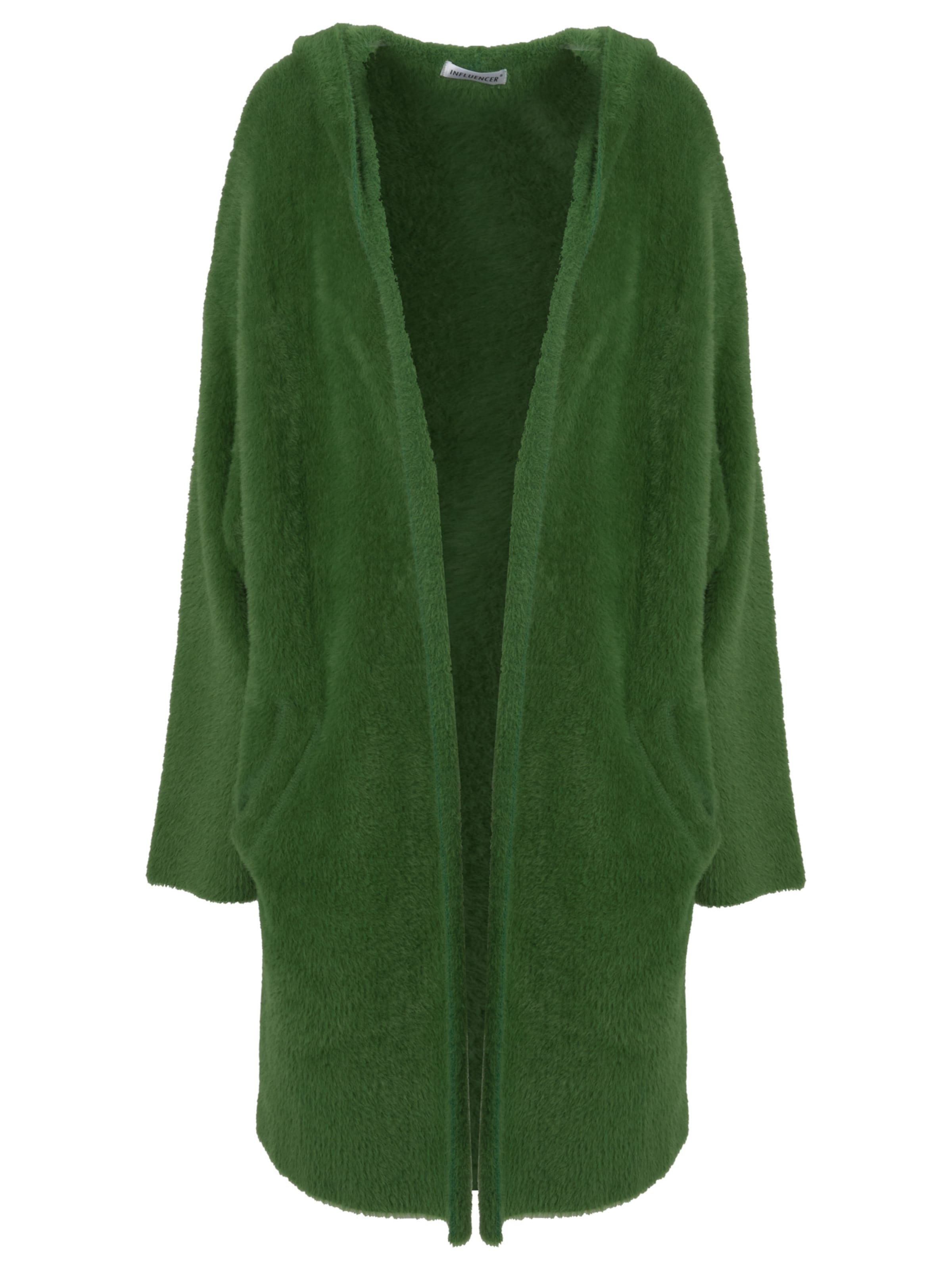 Influencer Kardigan, värv roheline: eest vaates