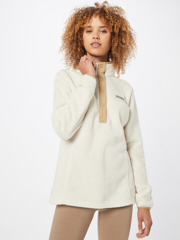 COLUMBIA Athletic Sweater 'Benton Springs' in Beige: front