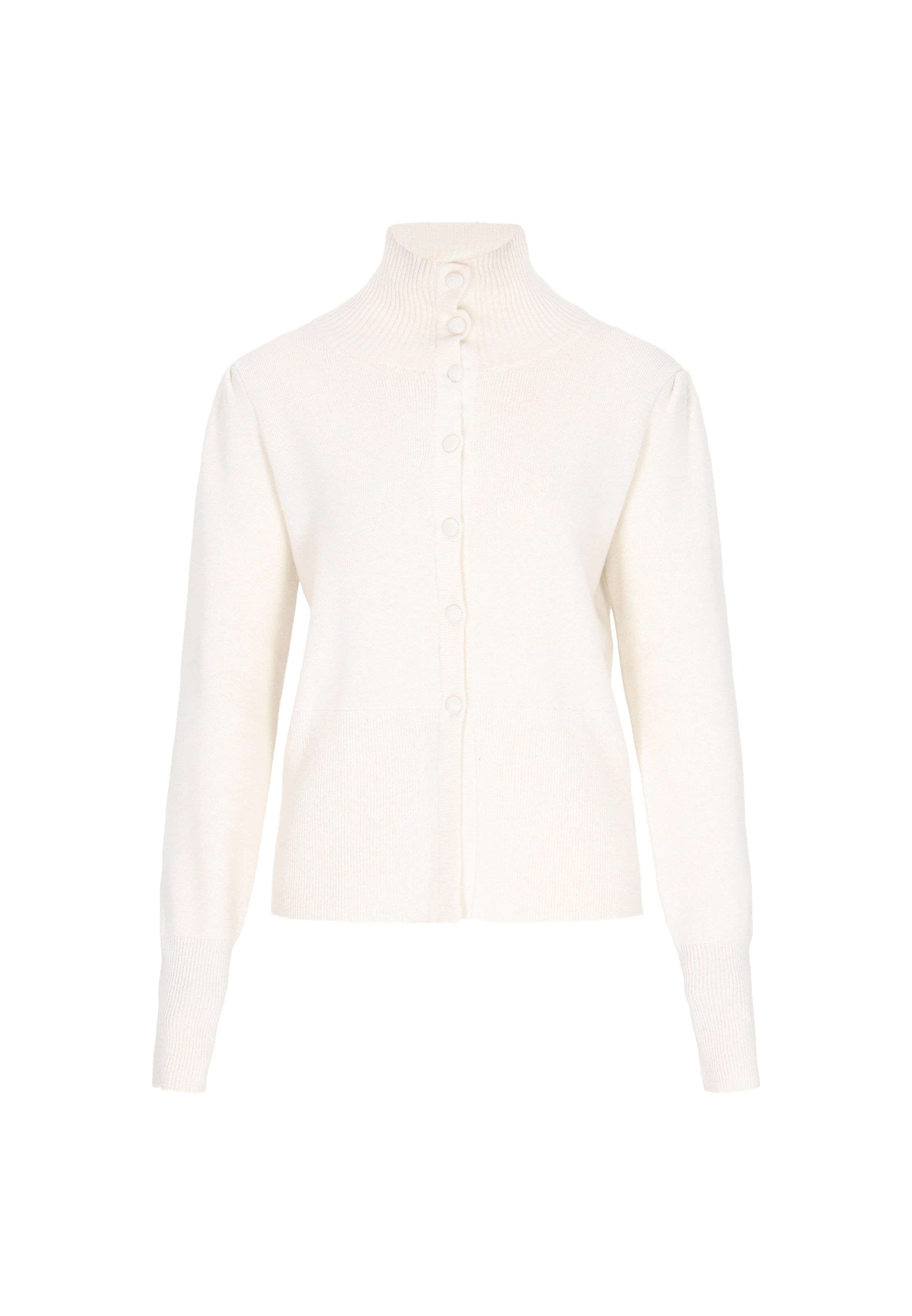 DreiMaster Vintage Плетена жилетка 'Vintage' в бяло: отпред