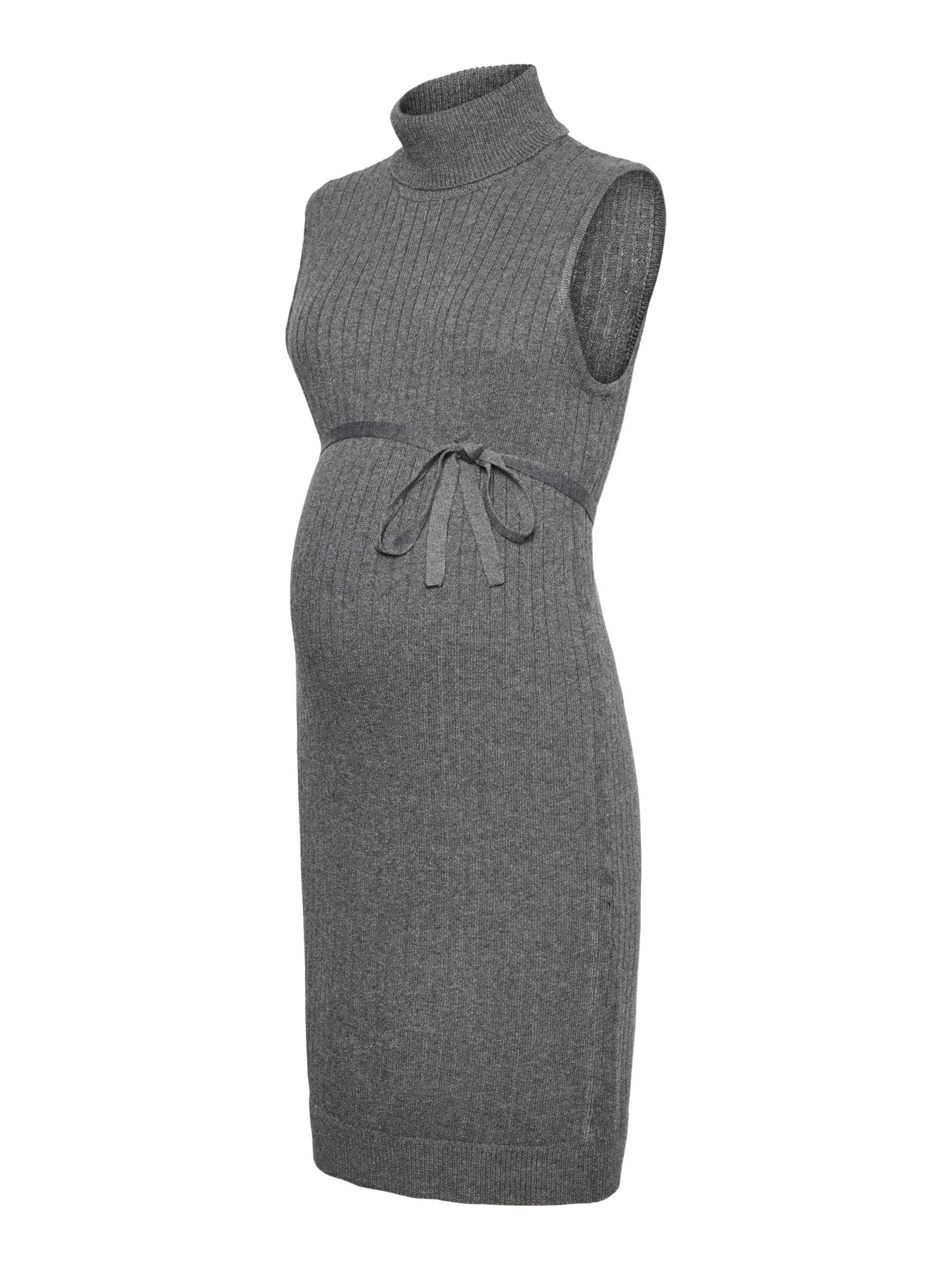 MAMALICIOUS - Vestido de punto 'RITA ' en gris: frente