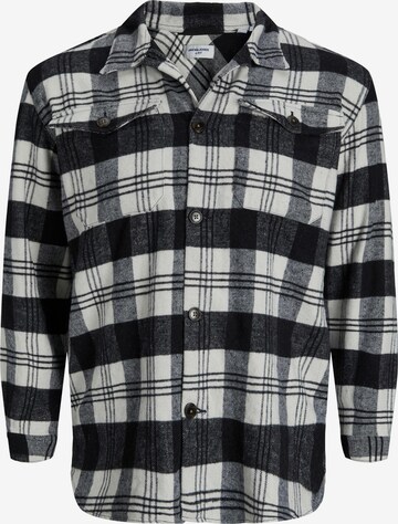 Jack & Jones Plus - Ajuste regular Camisa 'Ollie' en negro: frente