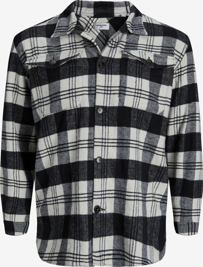 Jack & Jones Plus Overhemd 'Ollie' in de kleur Zwart / Wit, Productweergave