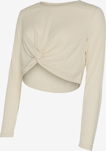 MAMALICIOUS Shirt 'MLANLI' in Beige: voorkant
