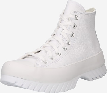 Baskets hautes 'Chuck Taylor All Star Lugged 2.0' CONVERSE en blanc : devant