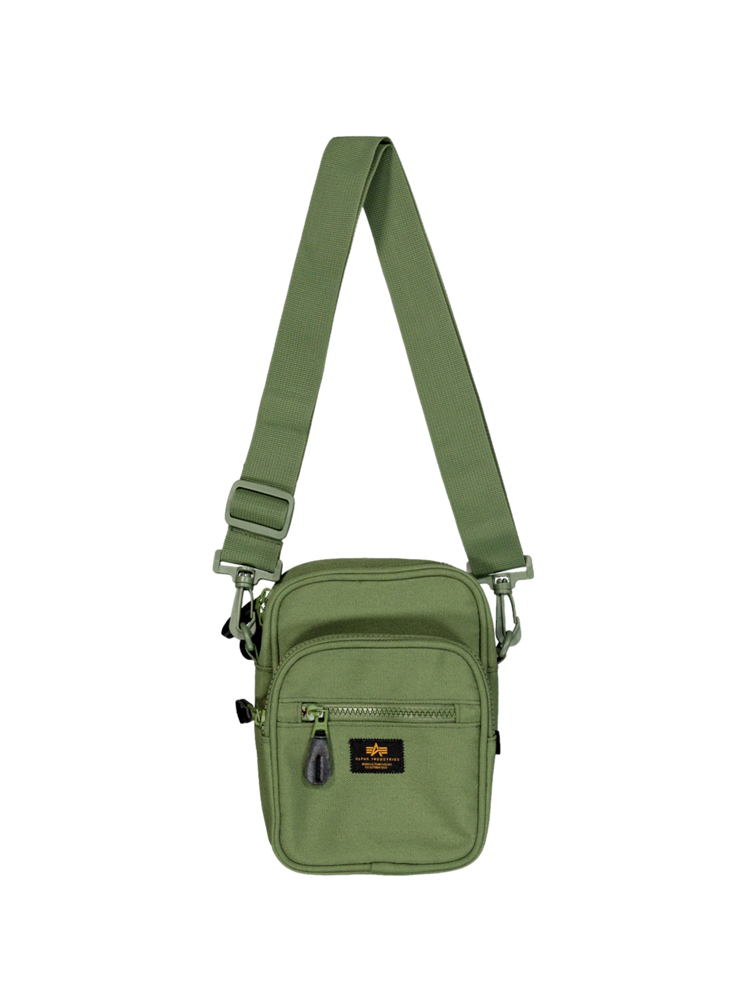 Sac à bandoulière ALPHA INDUSTRIES en vert : devant