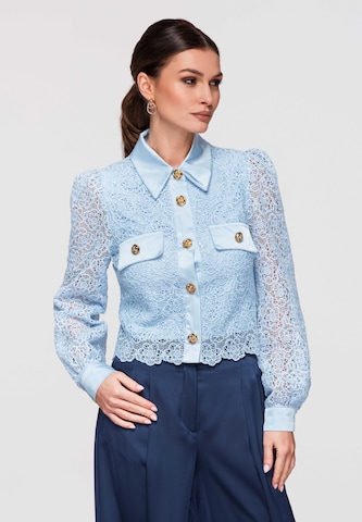 Ombre Blouse in Blauw