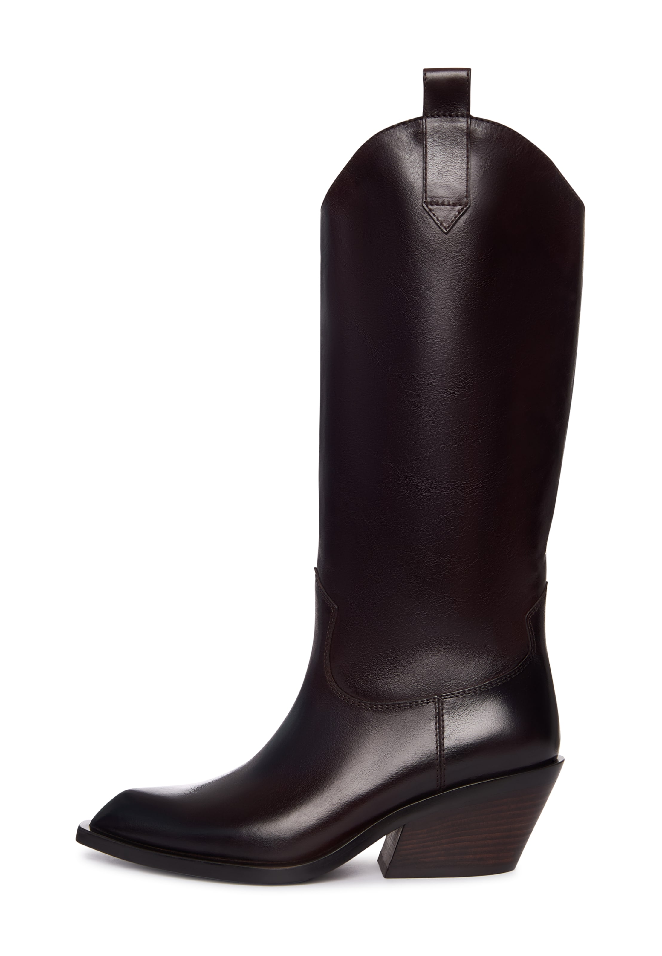CESARE GASPARI Bottes de cowboy en 36 en brun foncé, Vue avec produit