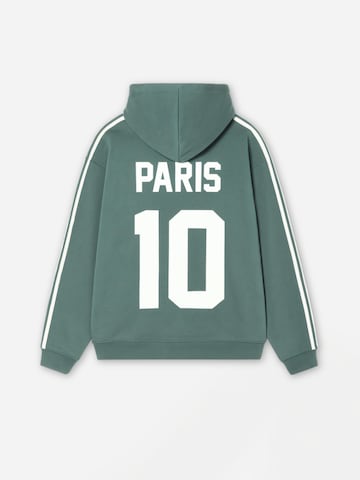 Mansour Pullover 'Striped Hoodie Sea Pine' i grøn