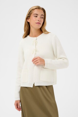 Kaffe Knit cardigan 'KAbowie' in White: front