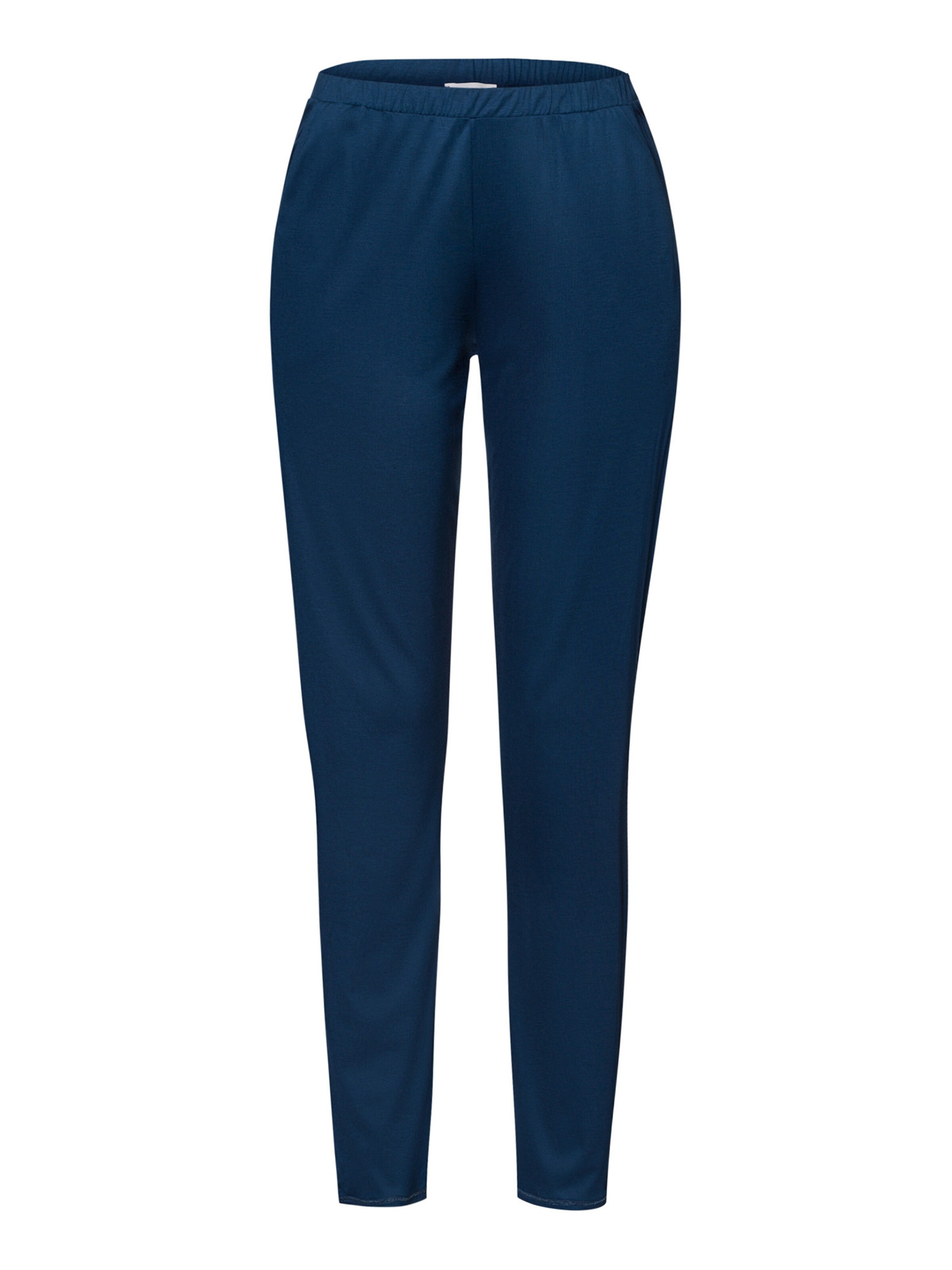 Hanro Pajama pants ' Grand Central ' in Blue: front