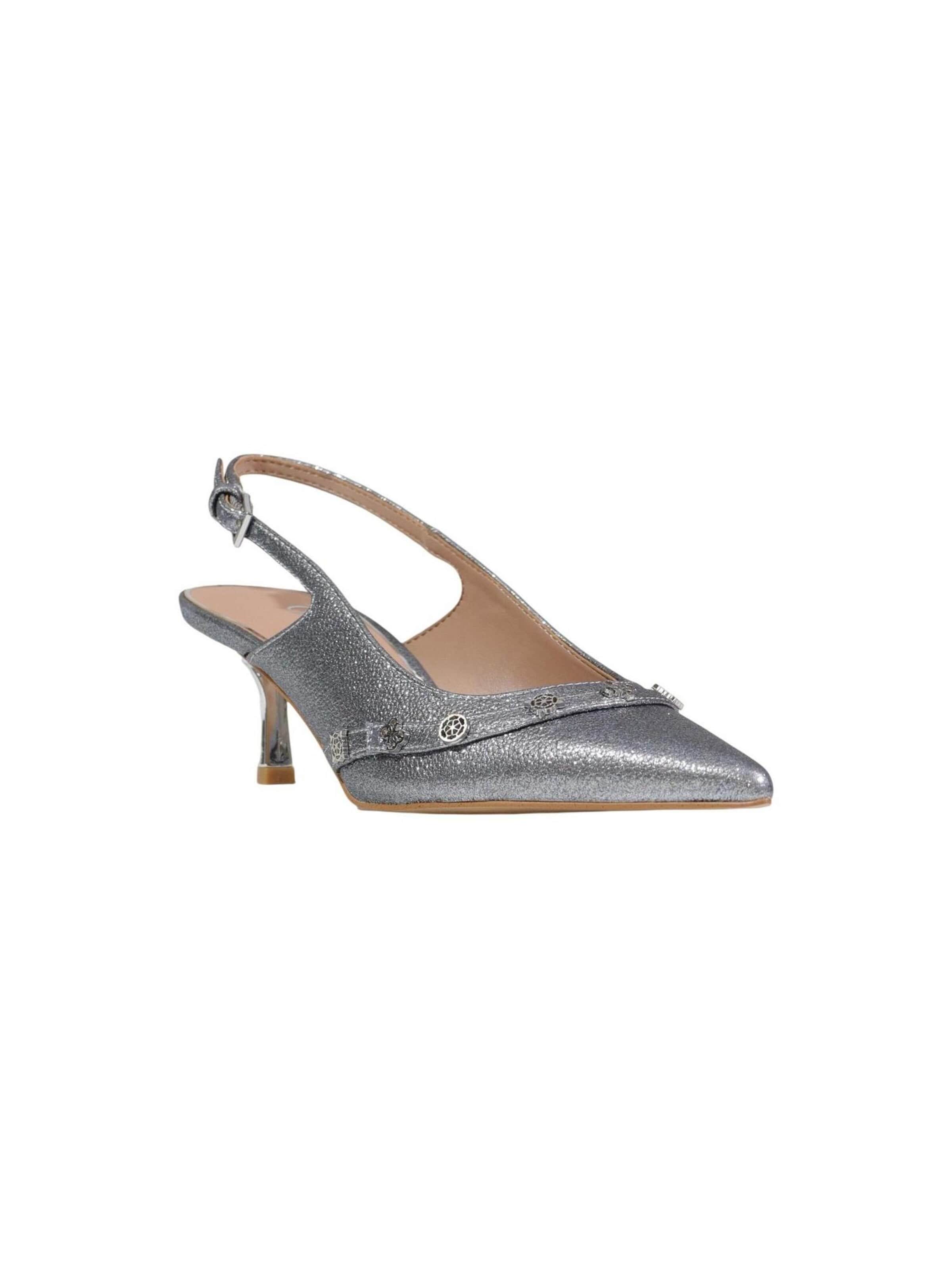 GUESS Slingback pumps 'YANAI2 FLPYN2' in Silver: front