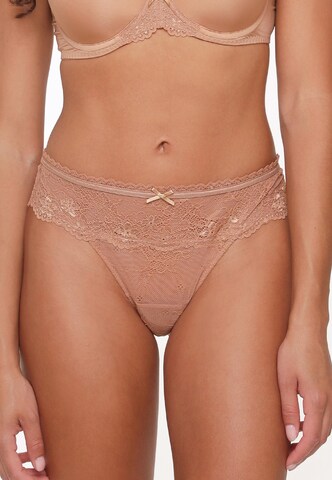 LingaDore Thong 'DAILY' in Brown: front