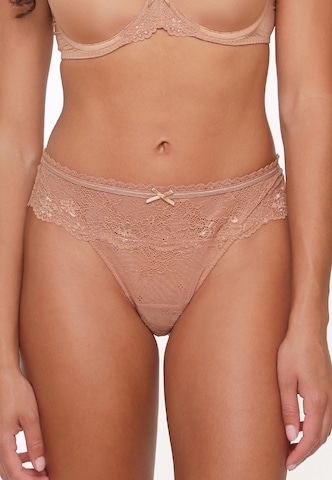 LingaDore Thong 'DAILY' in Brown: front