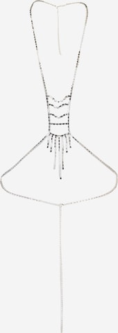 NLY by Nelly Necklace 'Disco Fever' in Silver: front