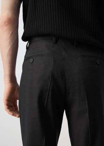 MANGO MAN Slim fit Pants 'Amalfi' in Black