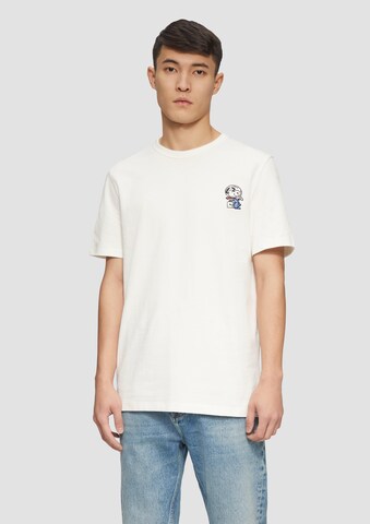 T-Shirt 'Peanuts®' s.Oliver en blanc : devant