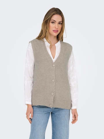ONLY Gebreide bodywarmer 'ONLJane' in Grijs: voorkant
