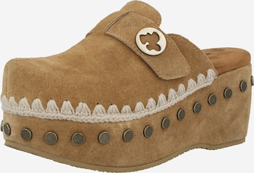 MOU - Zuecos en marrón: frente