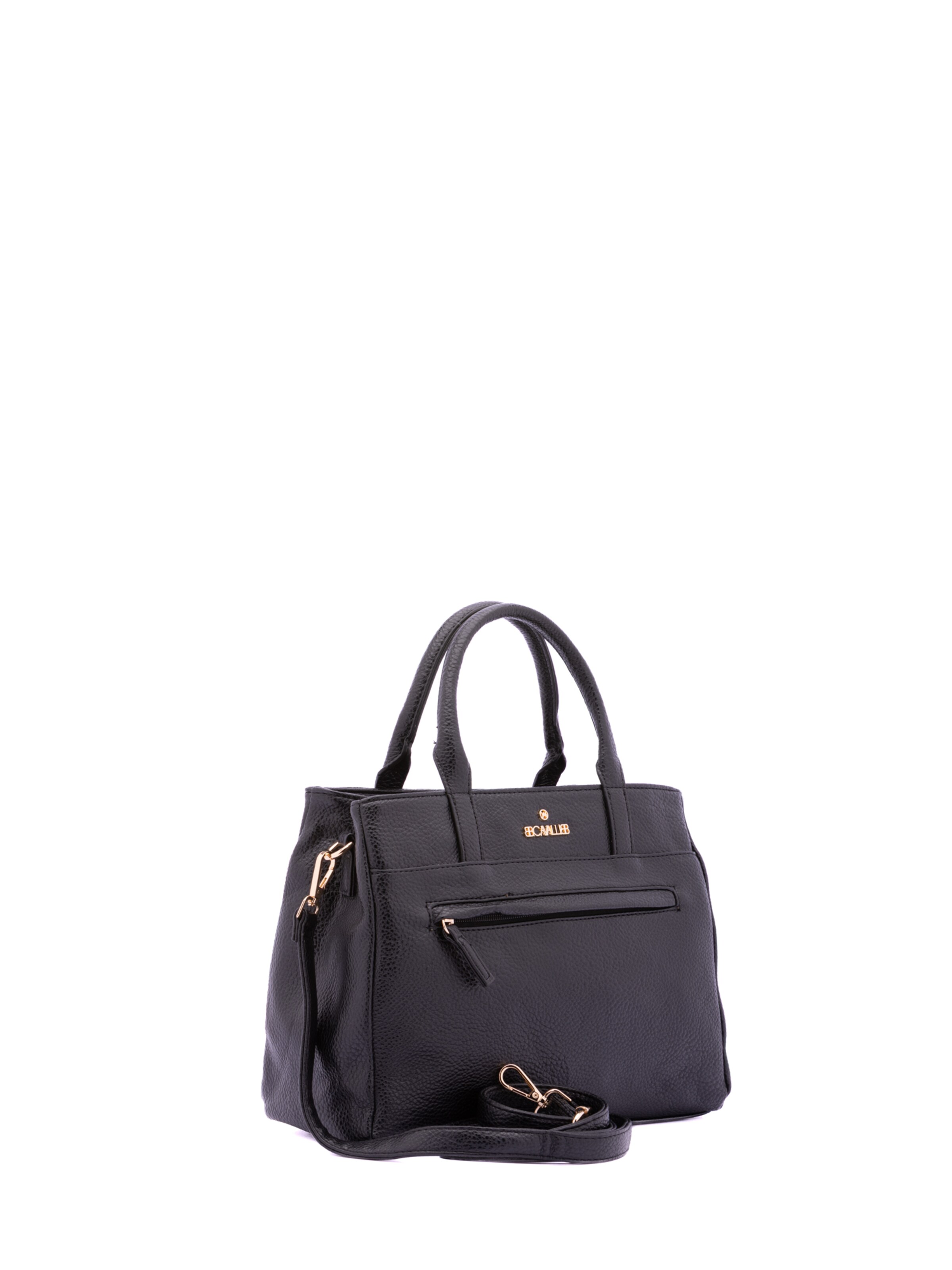 Borsa a mano 'Borsa a Mano Donna B Cavalli Ecopelle Zip - 30x22x10 cm' di B. Cavalli in nero
