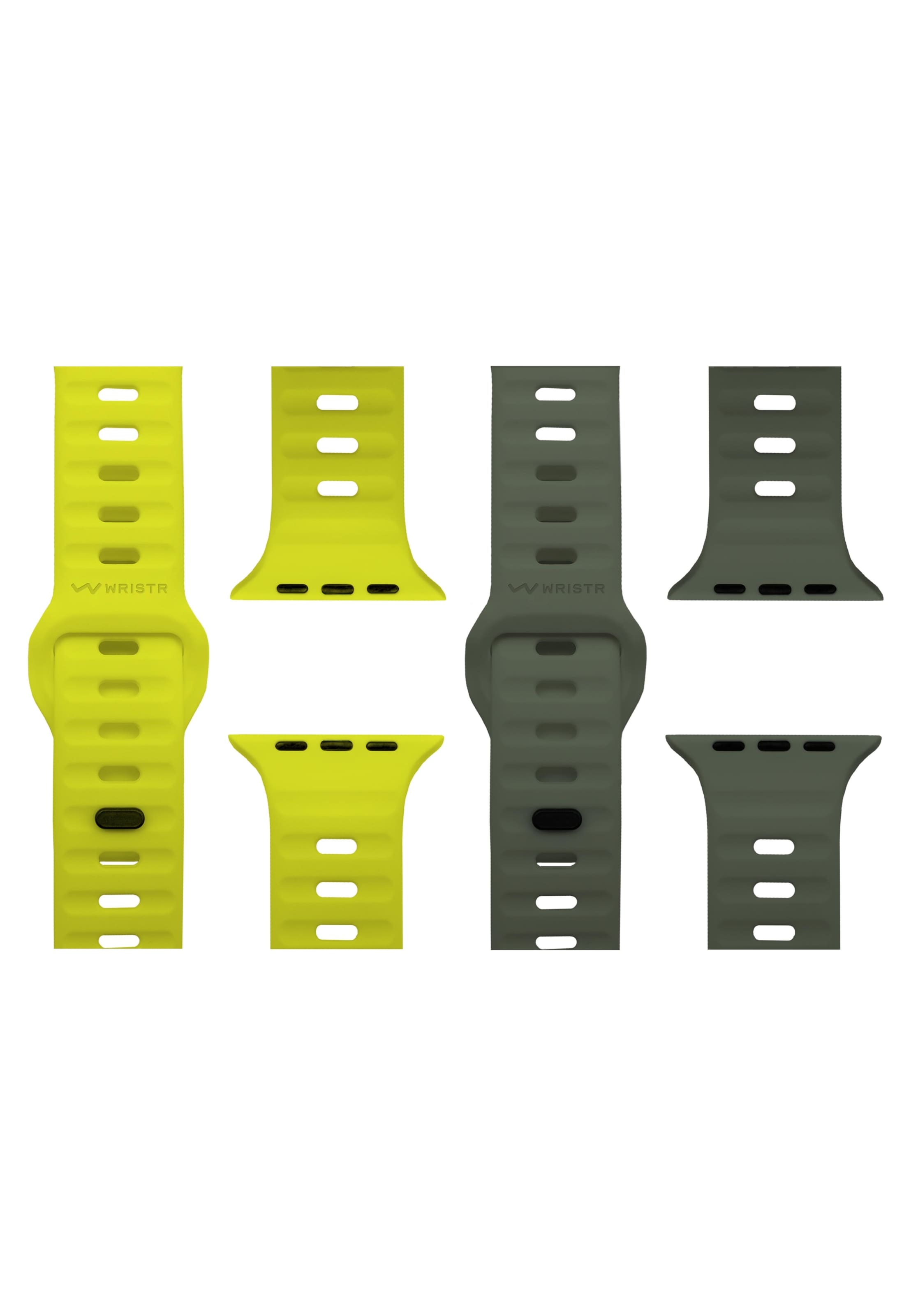 WRISTR Smartwatch-Armband 'Motus-Mento-Nova' in Gelb: Vorderseite