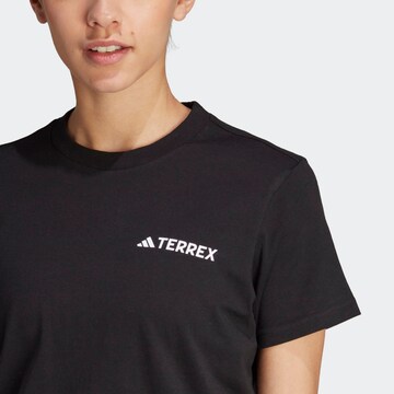 ADIDAS TERREX Performance Shirt 'Graphic Mtn' in Black