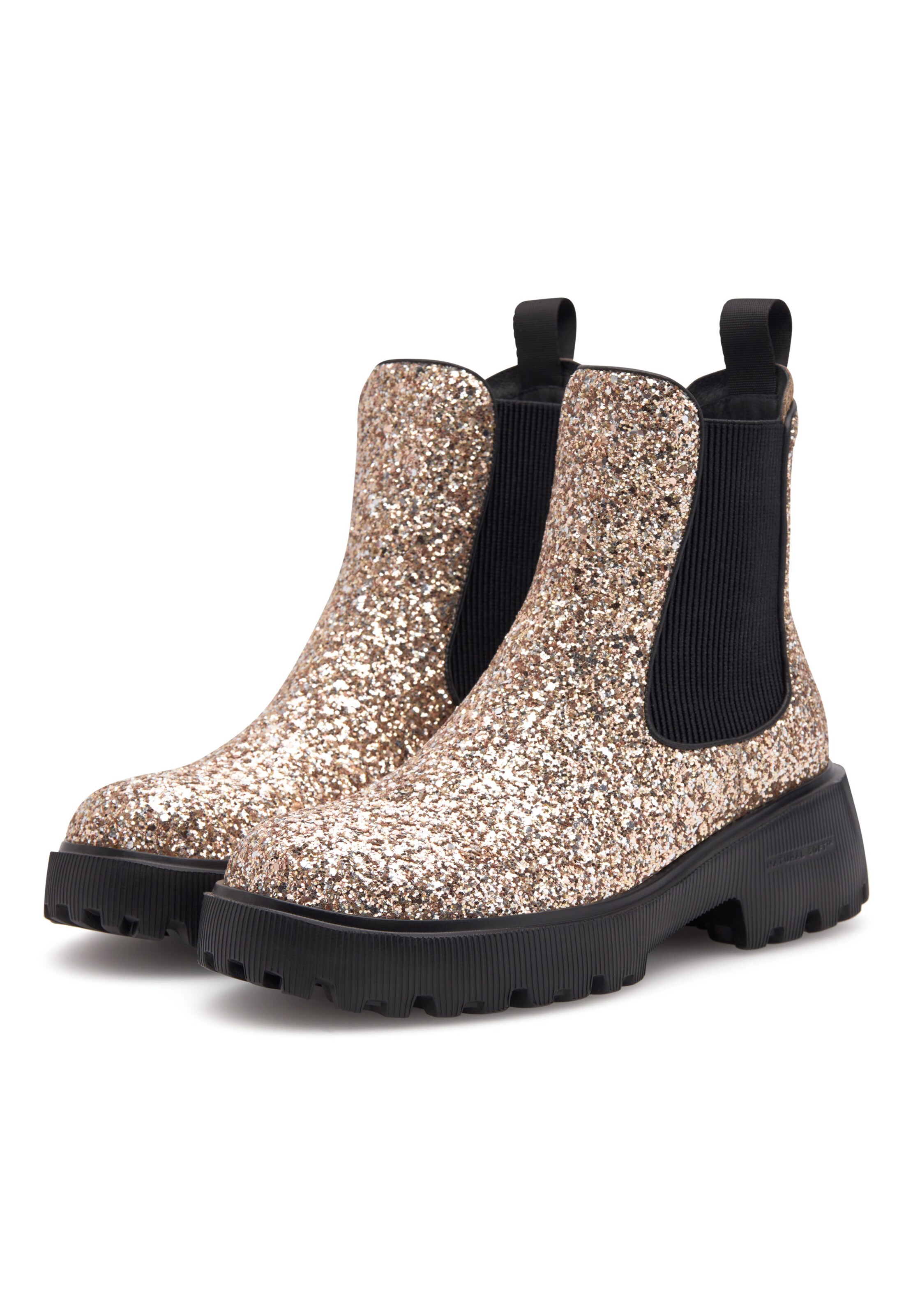 WODEN Boots 'Aya Glitter' in Gold