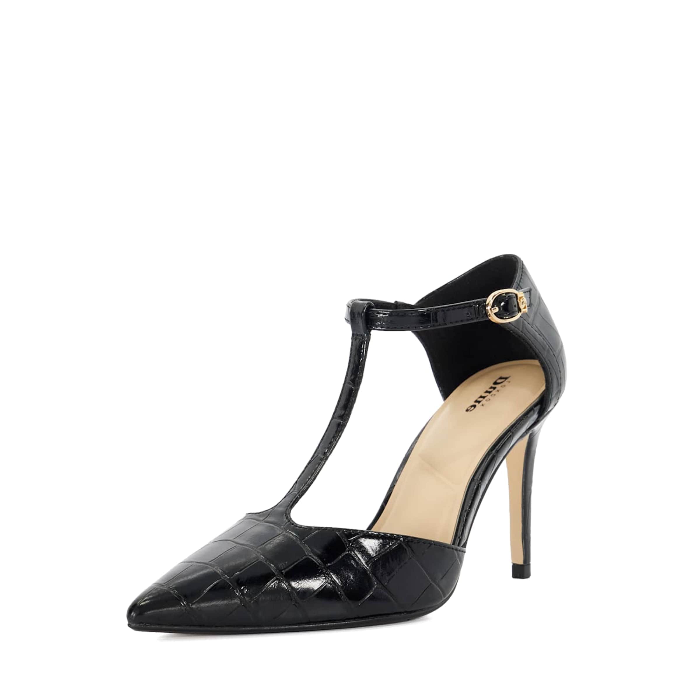 Escarpins 'CASTERED' Dune LONDON en noir : devant