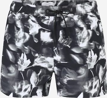 Calvin Klein Swimwear Regular Zwemshorts in Zwart: voorkant