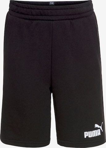 PUMA Regular Pants in Black: front