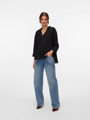 Chemisier 'VMLinn' VERO MODA en noir