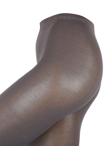 ESPRIT Slim fit Leggings 'Cotton Capri' in Grey