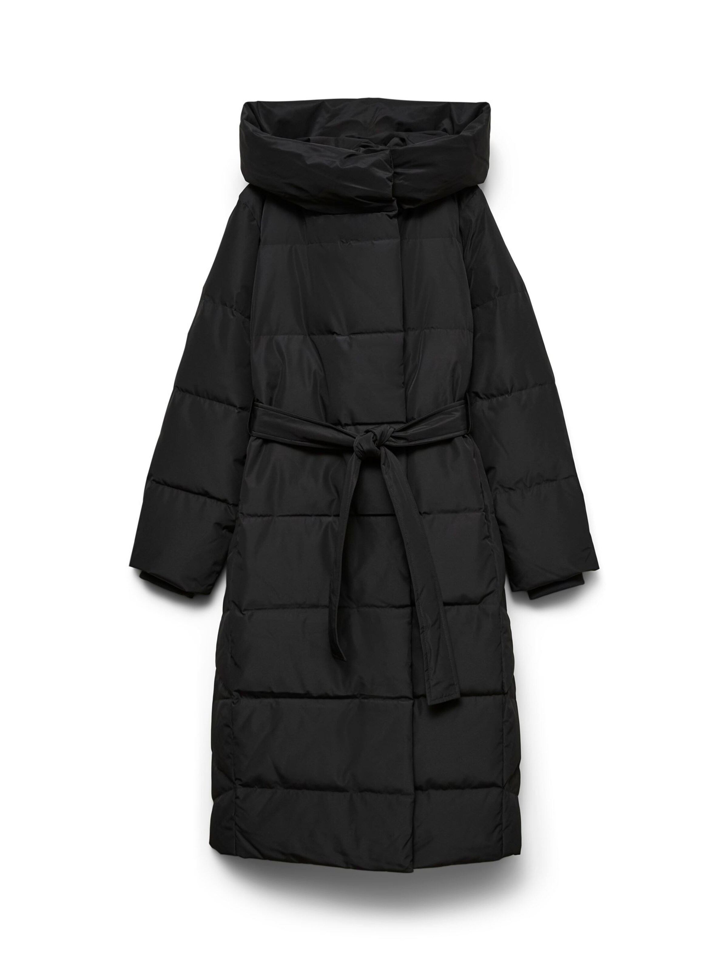 Vero Moda Curve Mantel in Schwarz: Vorderseite