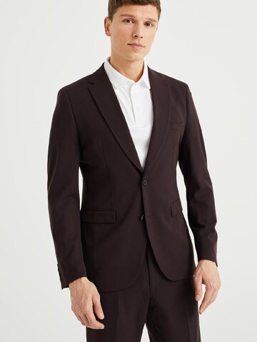 Slim fit Sacou Business de la WE Fashion pe maro