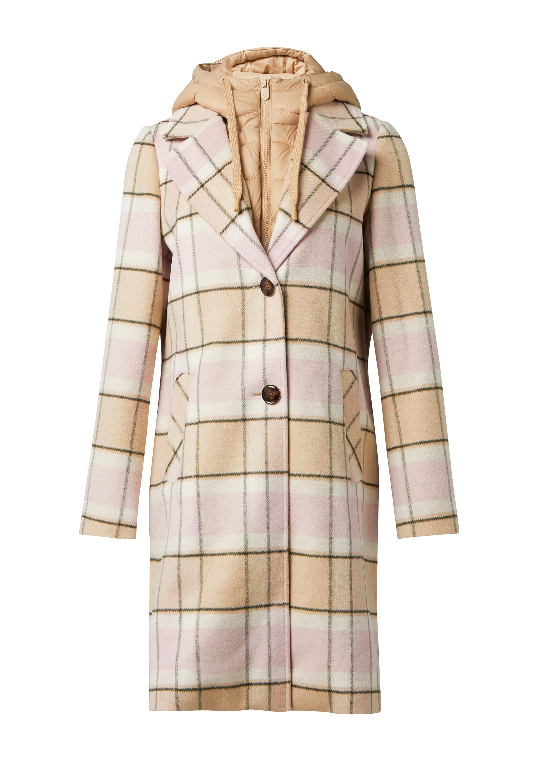 comma casual identity Between-Seasons Coat in Beige: front